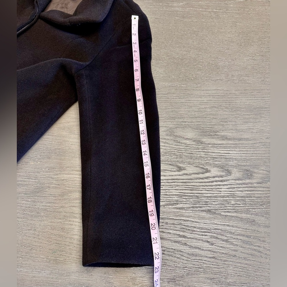 Cinzia Rocca Due Wool Angora Coat Brown Italian Designer A-Line Coat Size 12 - Picture 10 of 11